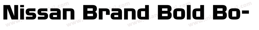 Nissan Brand Bold Bo字体转换
